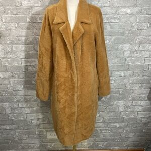 Cyrus Tan Teddy Snap Sweater Coat